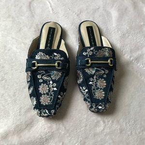 Steven by Steve Madden jean floral mule